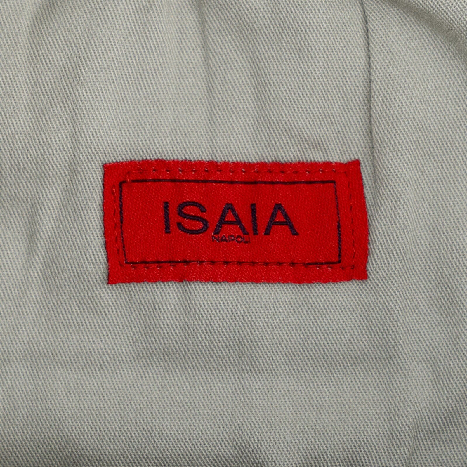 850$ ISAIA NAPOLI Ivory Garment Dyed Comfort Cotton Short Drawstring Pants