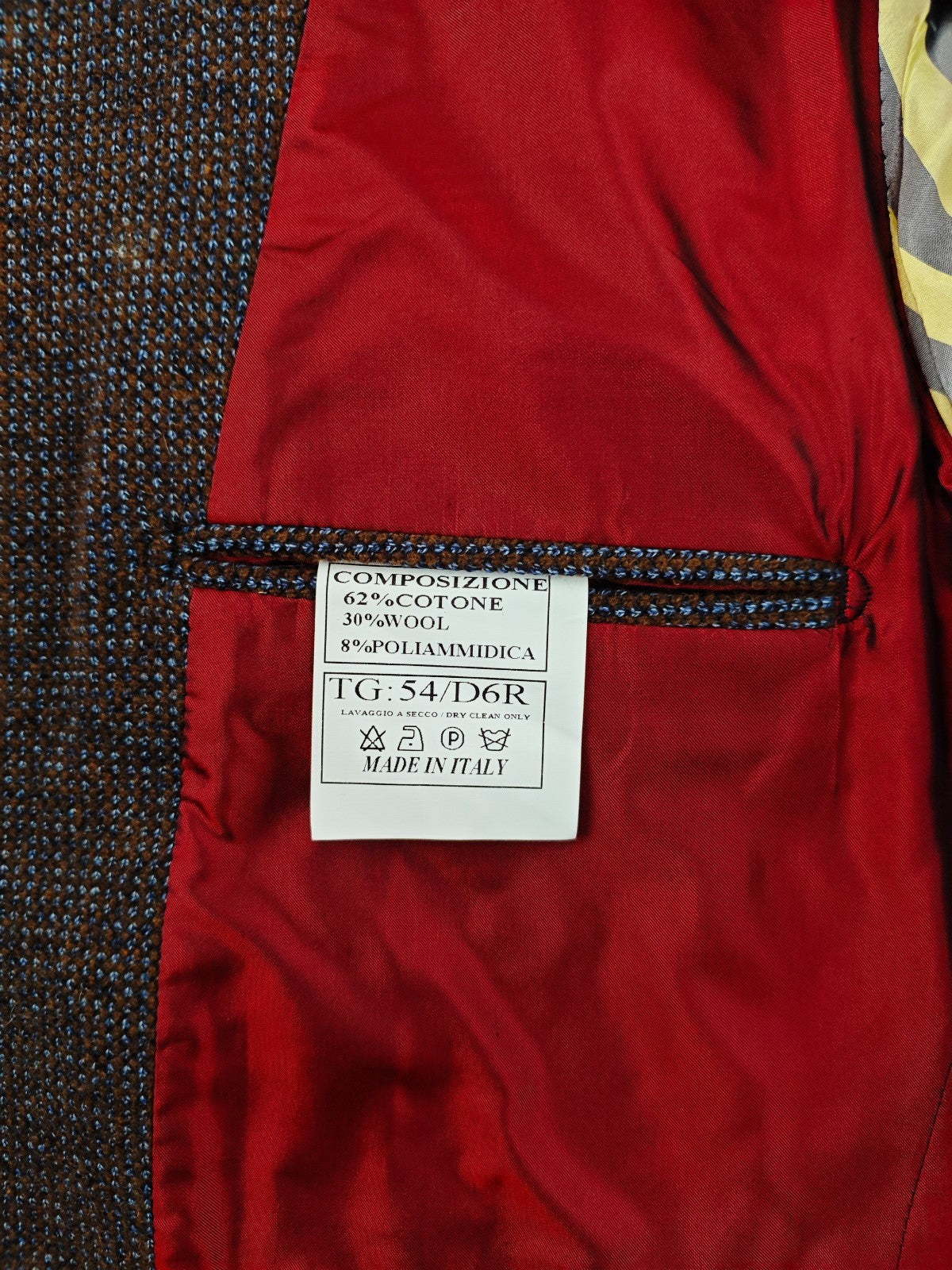 $1940 RUBINACCI NAPOLI Brown Sahariana Guru Jacket Wool / Cotton 44 US / 54 EU