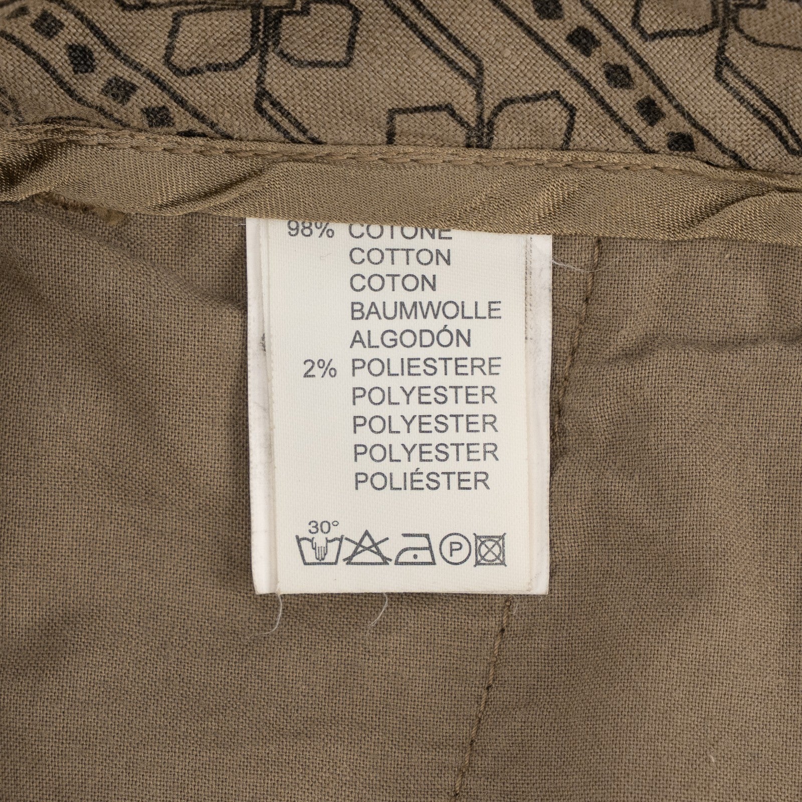 780$ ETRO MILANO Beige Flannel Cotton Pant Straight Leg Made in Italy
