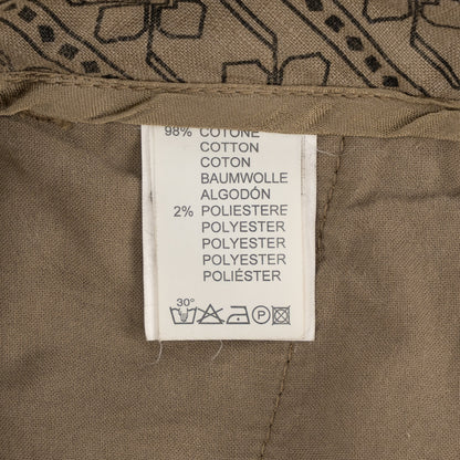 780$ ETRO MILANO Beige Flannel Cotton Pant Straight Leg Made in Italy
