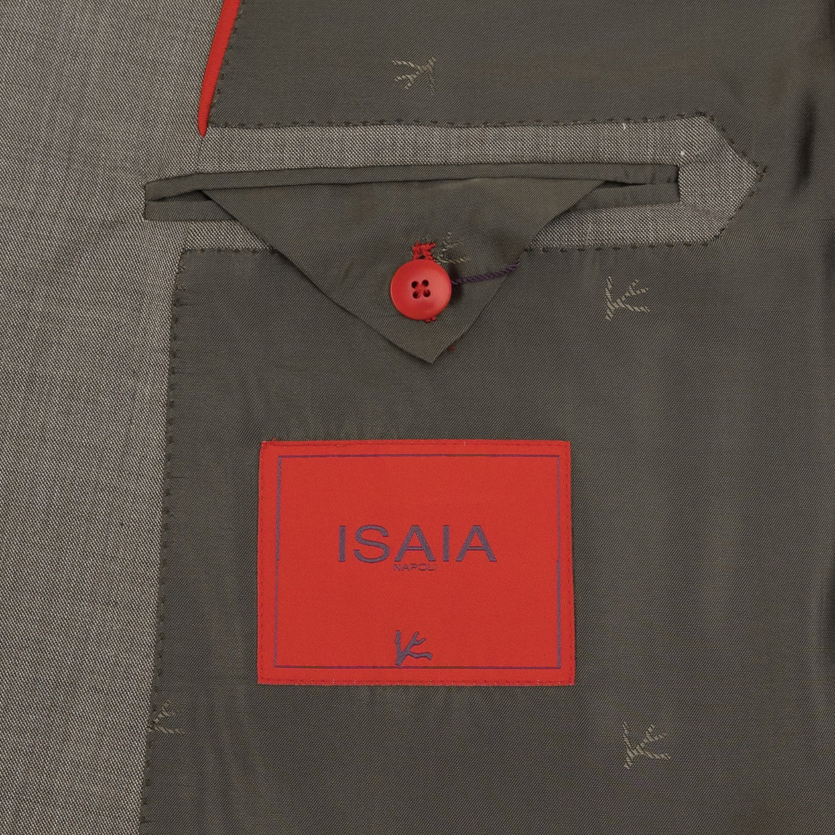 $7255 ISAIA NAPOLI "Sanita" Taupe Suit Extralight Fine Wool 50 US / 60 EU 8R