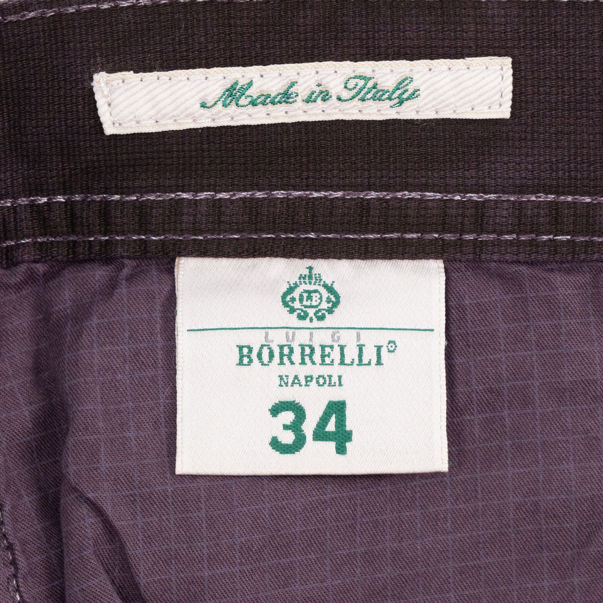 415$ LUIGI BORRELLI NAPOLI 5 Pockets Plum Denim Jeans Cotton 34 US / 50 EU