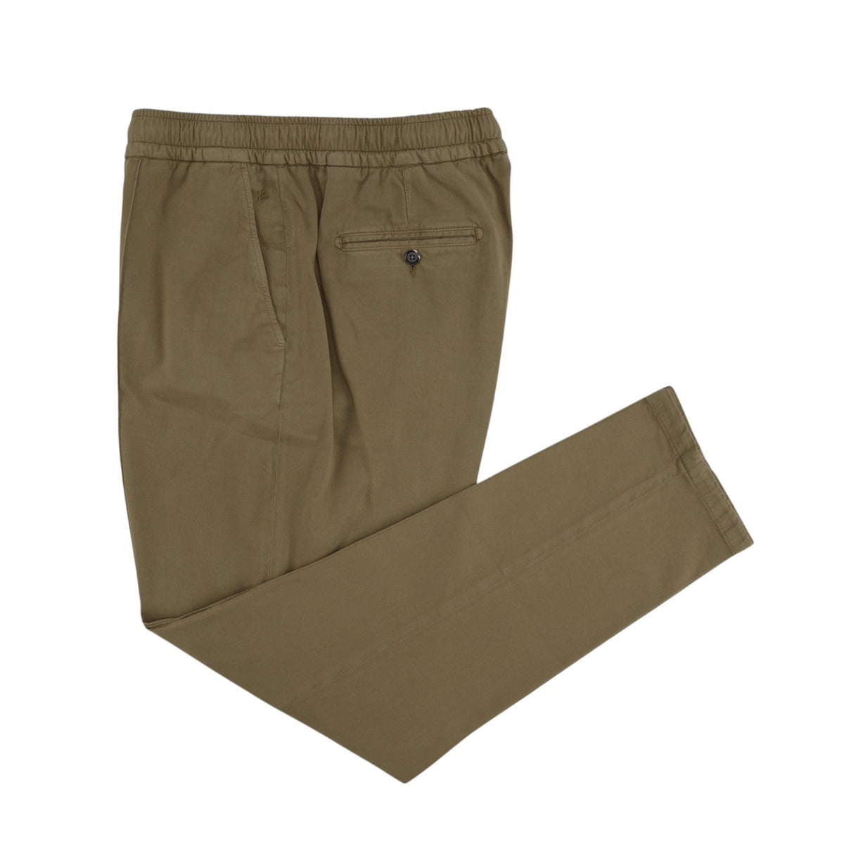 1250$ ISAIA NAPOLI Brown Drawstring Tapered Pant Cotton - Cashmere 42 US / 58 EU