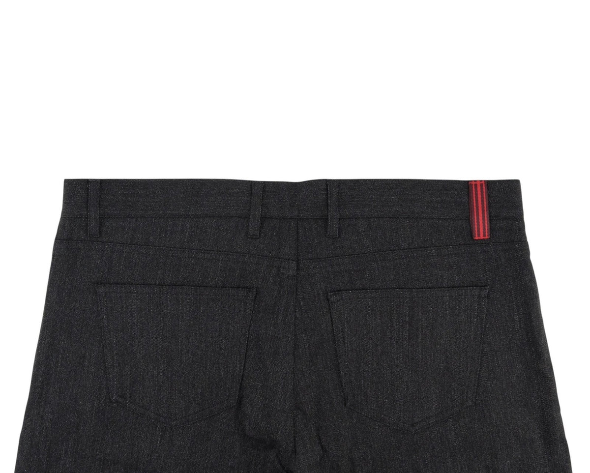 750$ ISAIA NAPOLI "Comfort" Black 5 Pocket Pant Cotton Regular 40 US / 56 EU