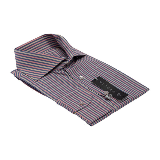 690$ ITALIAN LUXURY GERLIN Shirt Striped Cotton 16 - 41  3F BIJAN