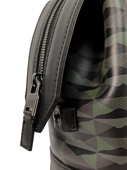 1250$ PINEIDER FIRENZE 1774 "New Empress" Calf PC Briefcase Bag Black / Green