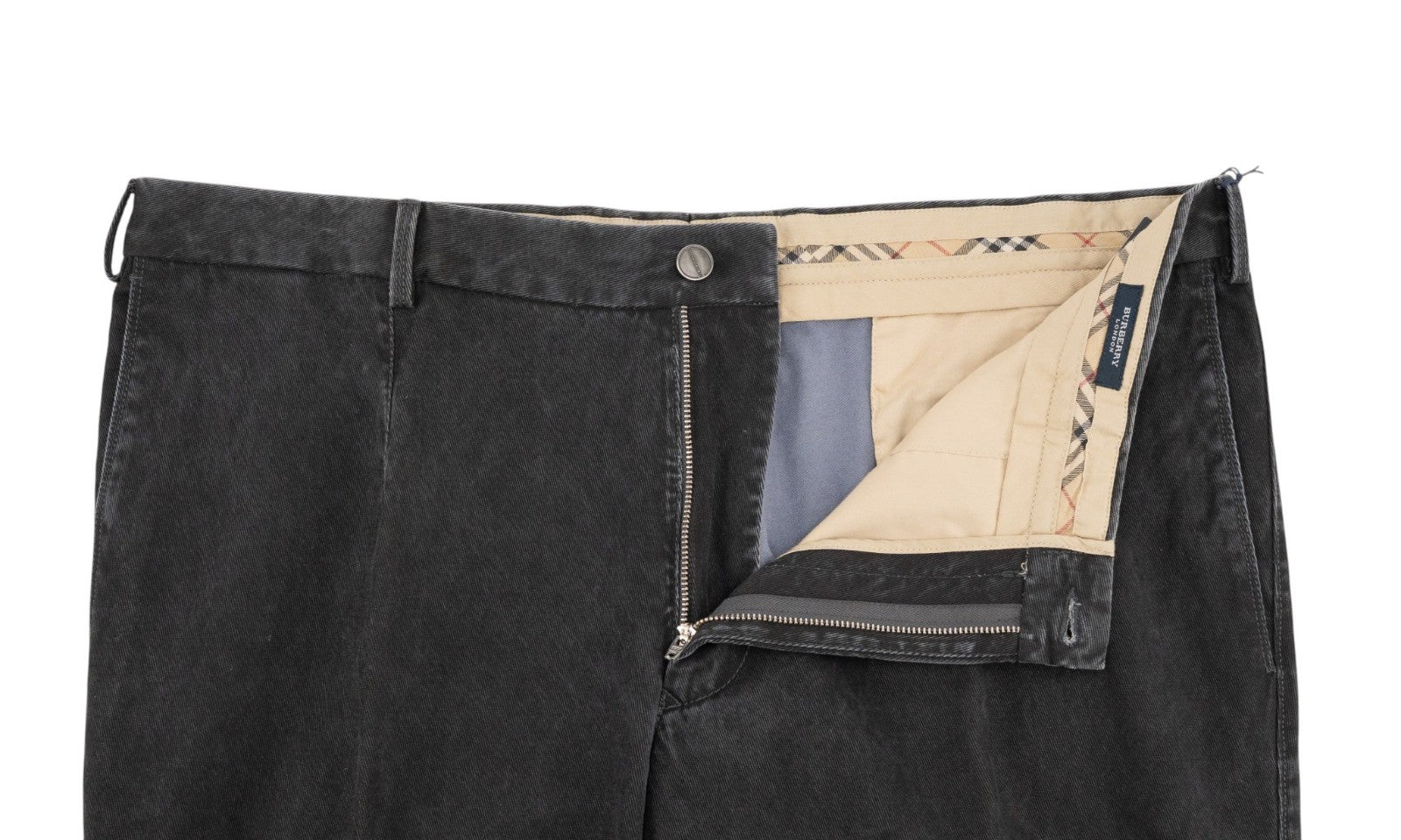 700$ BURBERRY LONDON Black Pant Jeans Cotton Pant Regular Fit 42 US - 58 EU