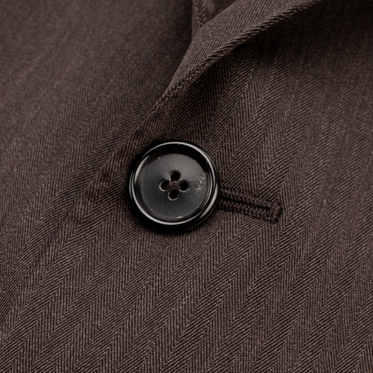 $2400 RAFFAELE CARUSO Brown Suit LORO PIANA Wool 130's Herringbone 40 US / 50 EU