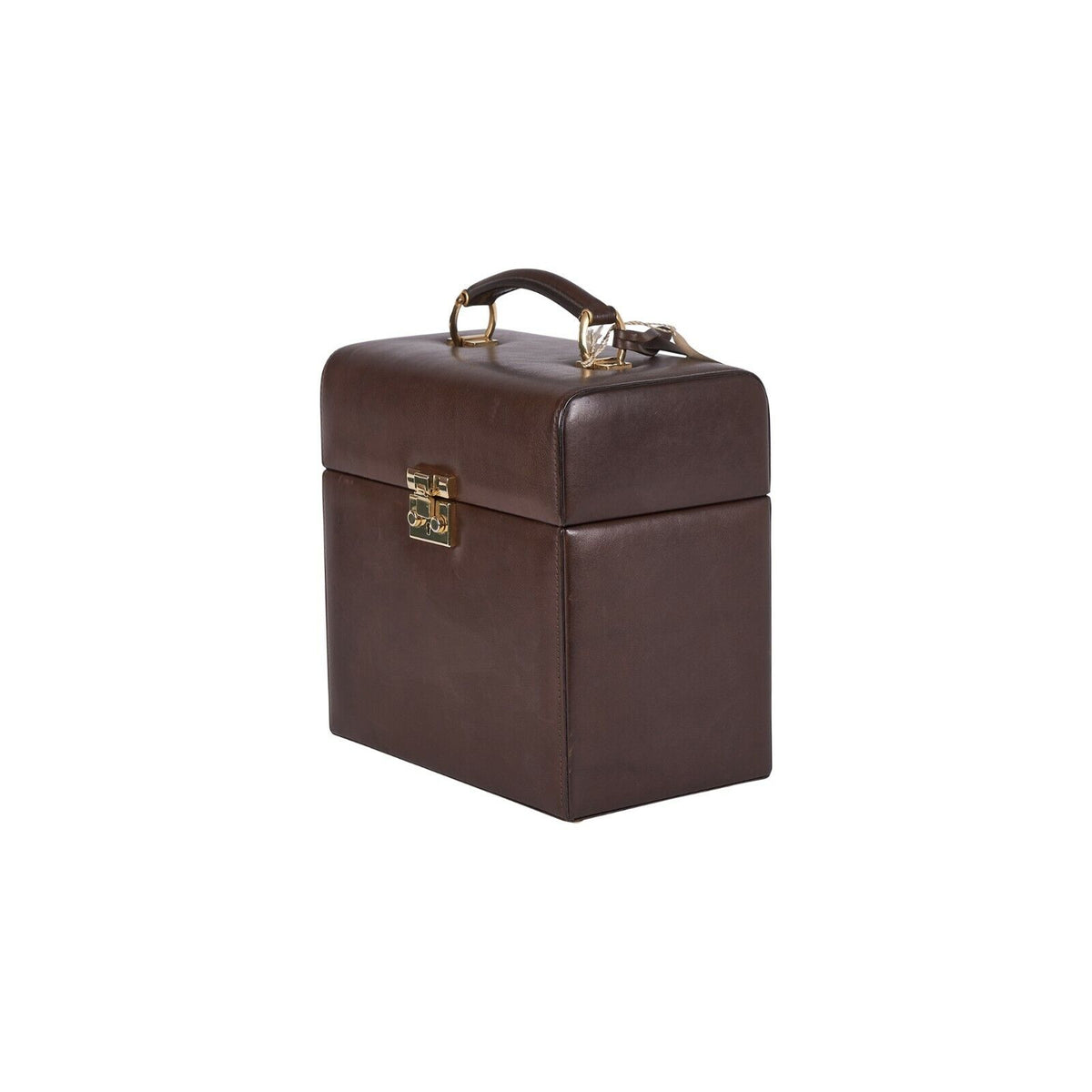 $2500 RARE BROOKS BROTHERS Leather Cocktail Shaker Set Travel Case New Vintage