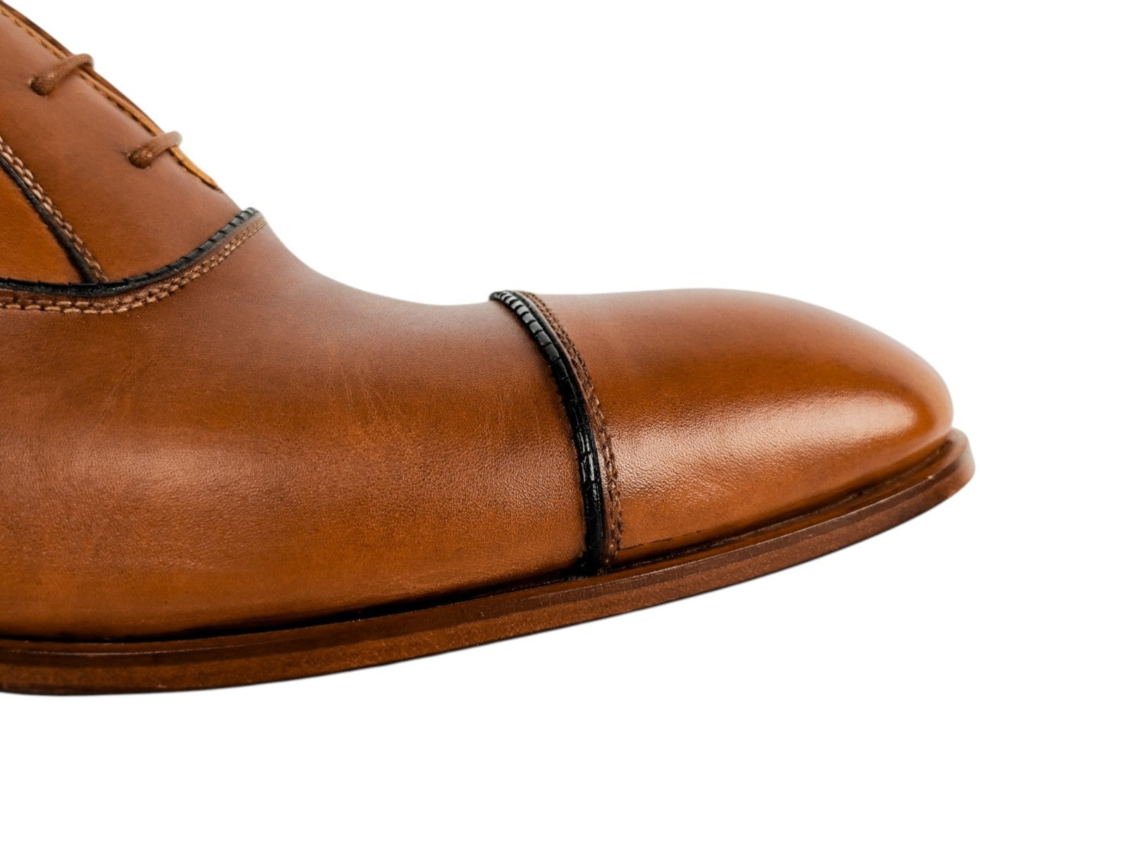 1300$ TESTONI 1929 "Iseo" Oxford Shoes Goodyear Welted Caramel 8 UK 9 US 42 IT