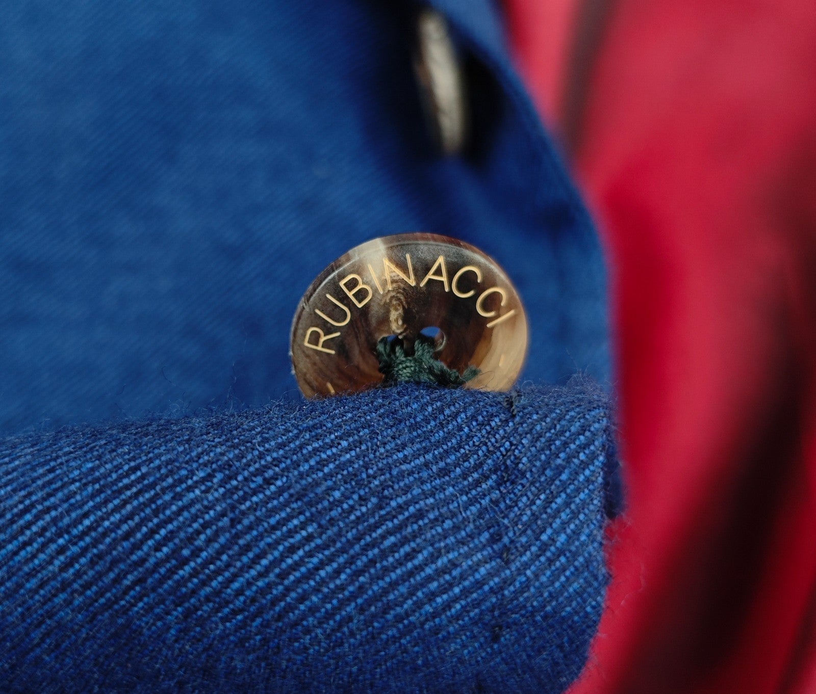 $2200 RUBINACCI NAPOLI Blue Jacket Sport Coat 100% Brushed Cashmere Twill