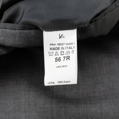 $6600 ISAIA NAPOLI "Capri" Gray Suit Fine Wool 4 Season 46 US / 56 EU 7R
