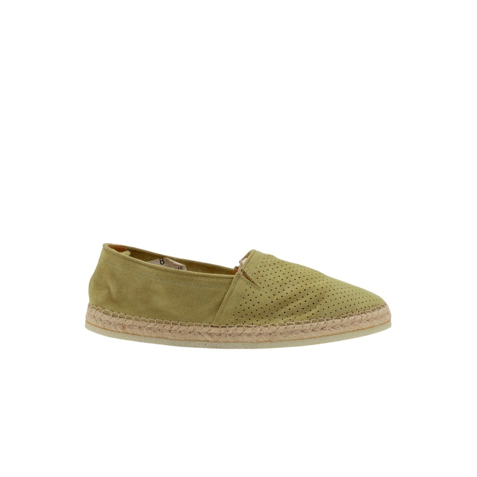 750$ TESTONI Espadrillas "Capri" Shoes Perf. Unlined Lime 8 UK / 9  US / 42 IT