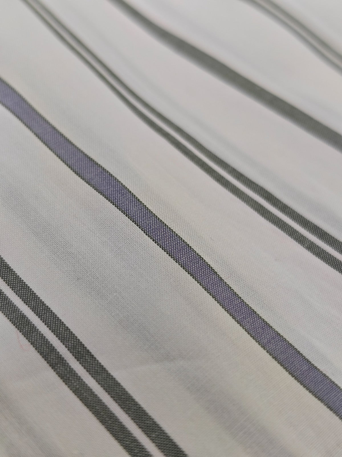 730$ ISAIA NAPOLI "Mix" White Striped Dress Shirt Hand-Sewn Fine Cotton