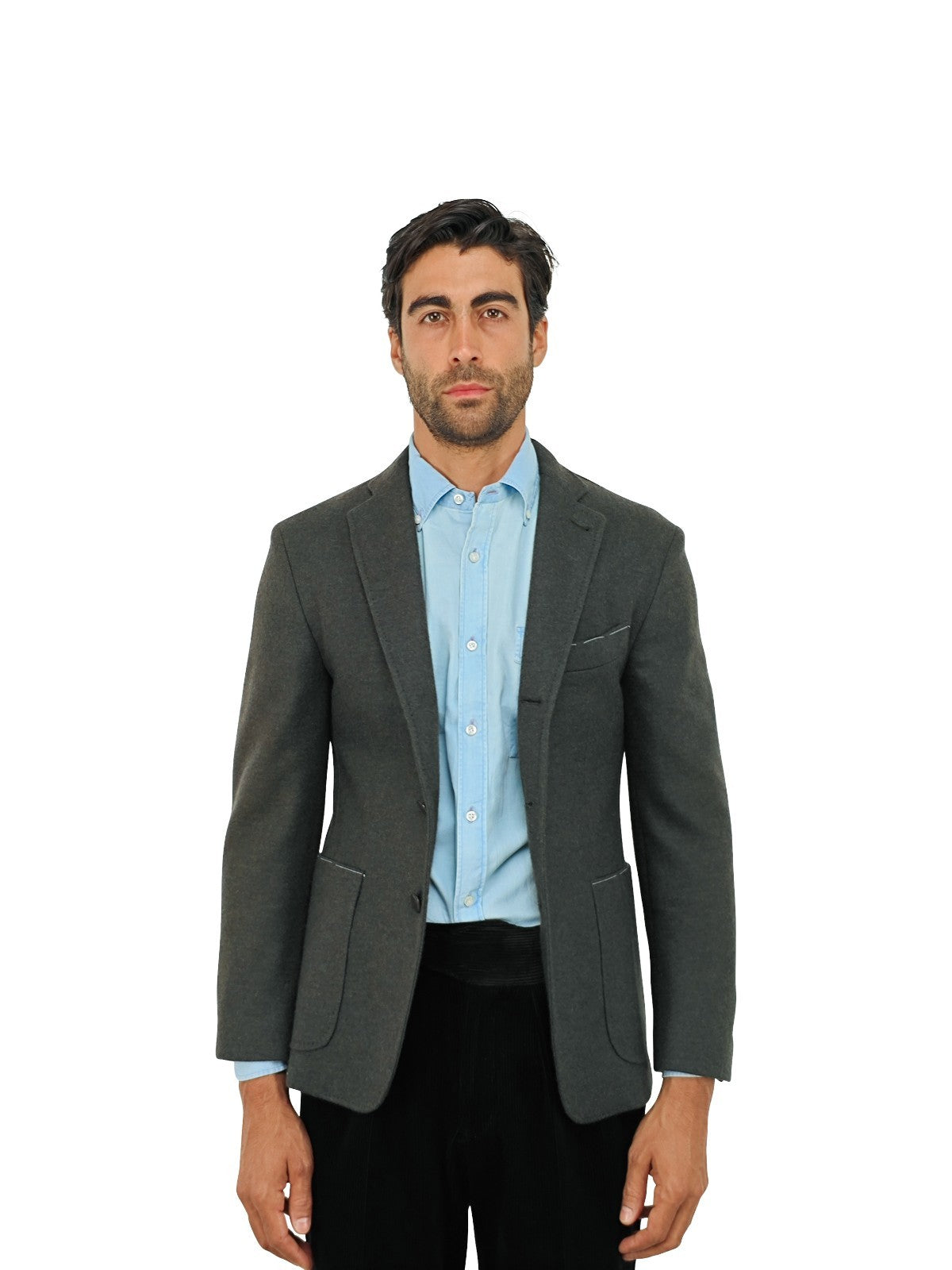 $2200 RUBINACCI NAPOLI Green Off Jacket Blazer Soft Cashmere 34 US / 44 EU ( XS)