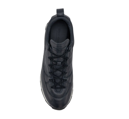 1050$ GIORGIO ARMANI Sneaker Shoes Lace-Up Gray Blue Leather 7 UK / 8 US / 41 IT