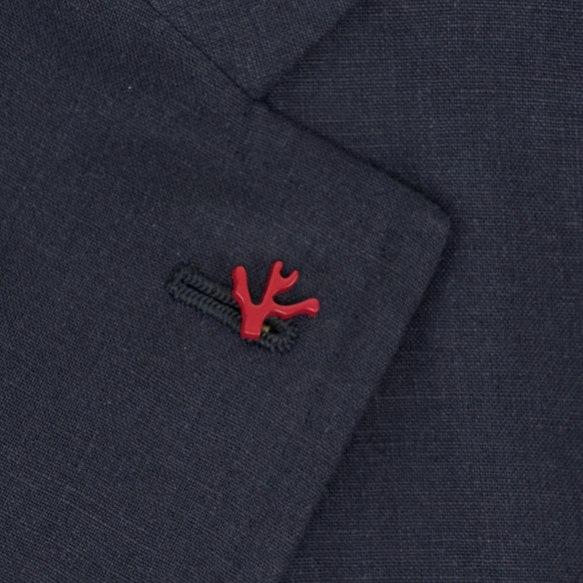 $5690 ISAIA "Capri" Dark Blue Jacket Sport Coat 100% Linen 48 US / 58 EU  8R