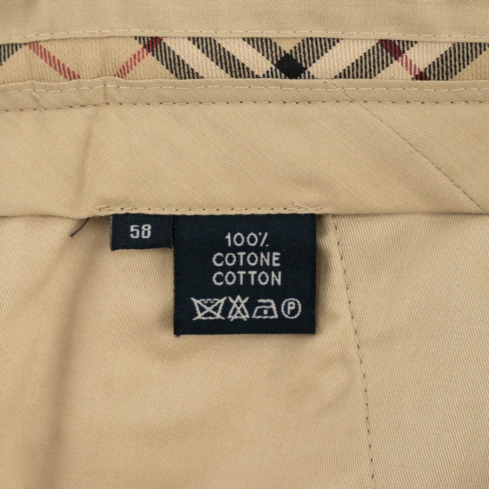 700$ BURBERRY LONDON Blue Navy Chino Cotton Pant Regular Fit 42 US / 58 EU