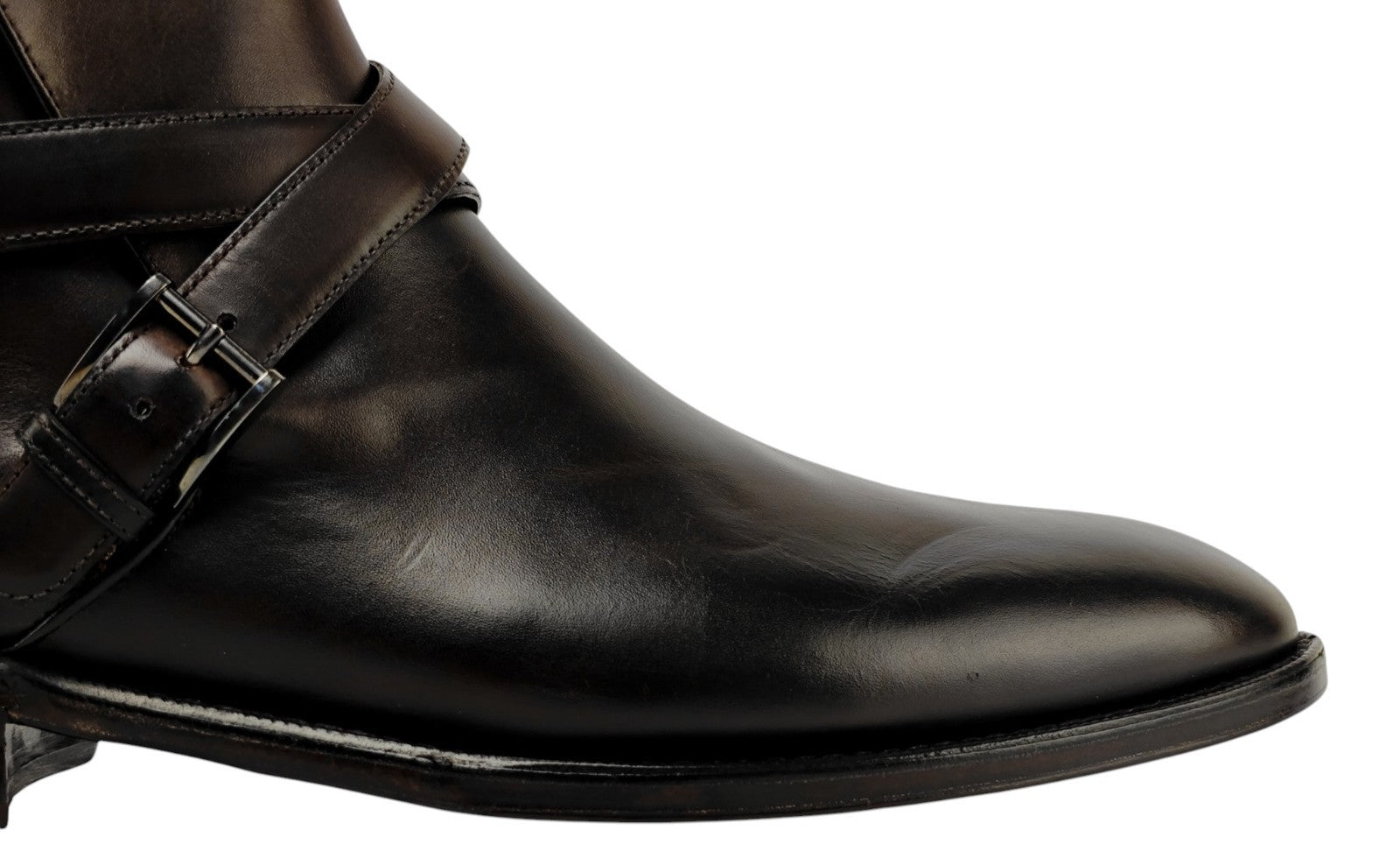 1550$ TESTONI "Piuma" Ankle Boot Calf Dark Brown Cigar 8 UK / 9 US / 42 IT