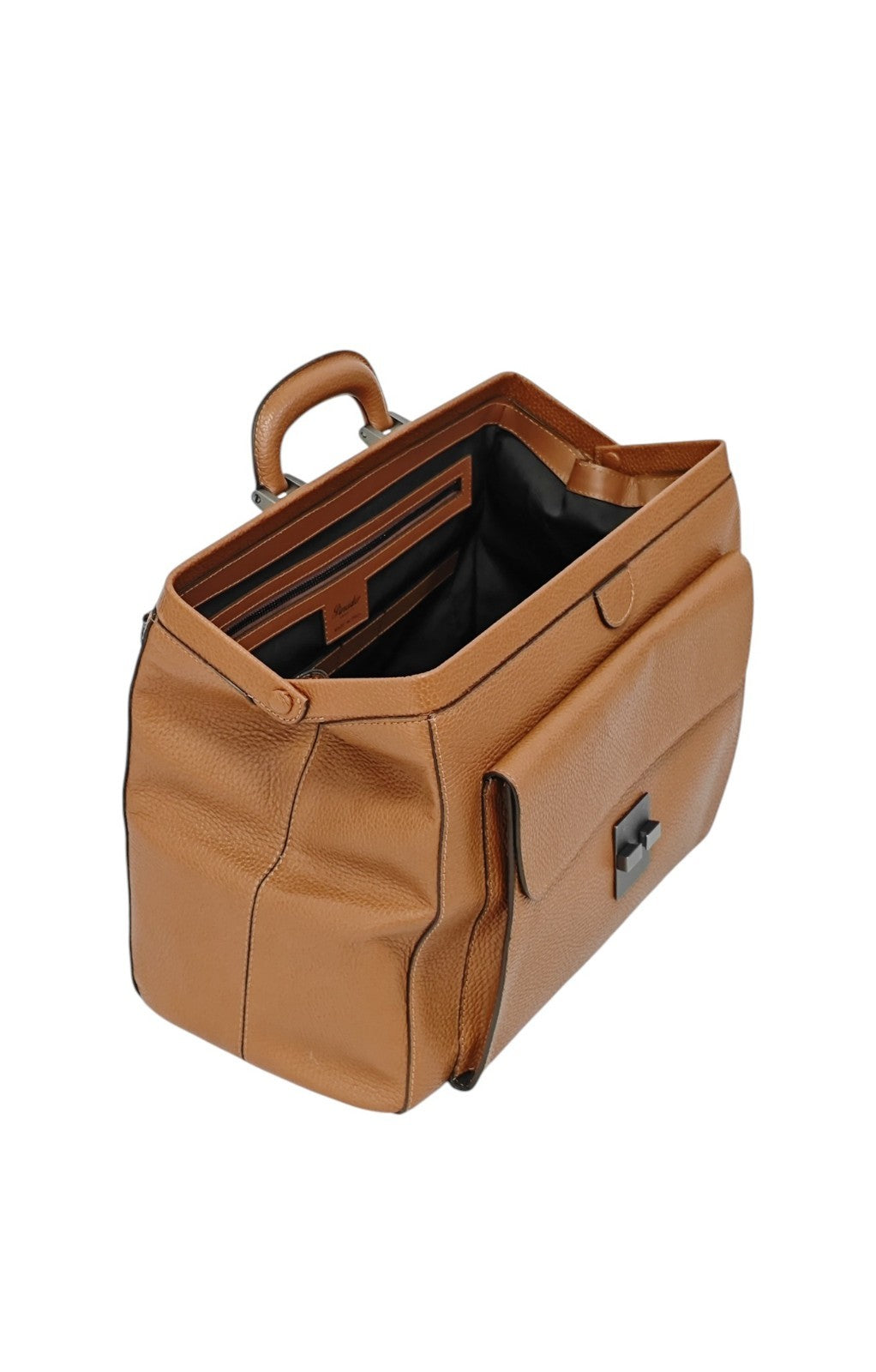 1450$ PINEIDER FIRENZE 1774 "Bottolato" Calf Work Doctor Bag Laptop Rum