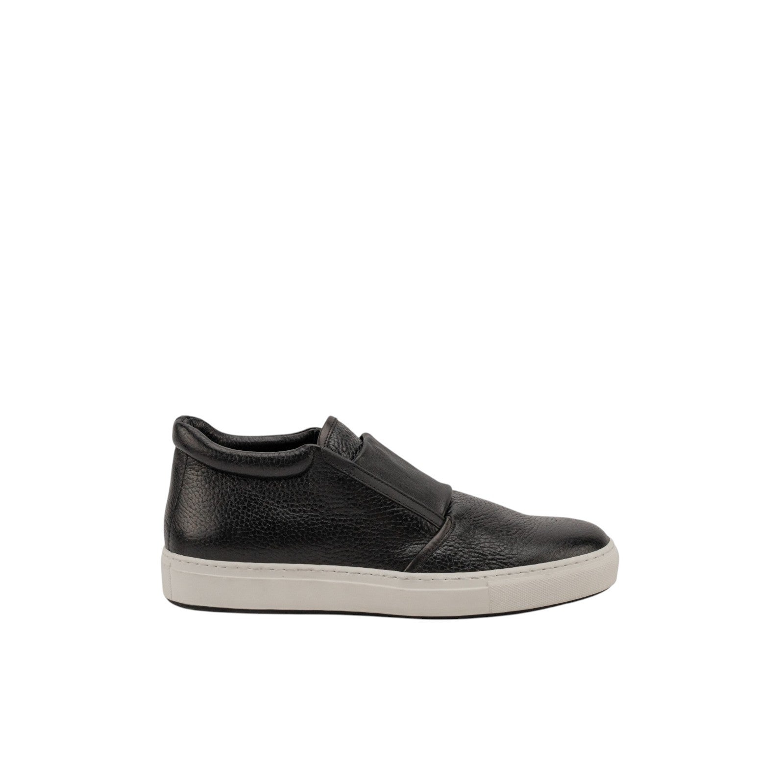 900$ GIORGIO ARMANI Shoes Slip on Sneakers Black Leather 8 UK / 9 US / 42 IT