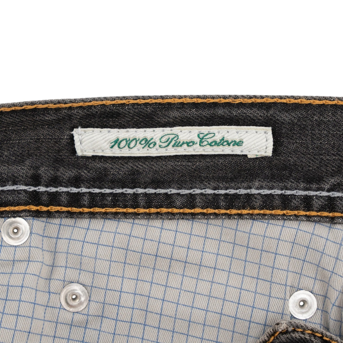 415$ LUIGI BORRELLI NAPOLI Washed Dark Grey Denim Jeans Cotton 35 US / 51 EU