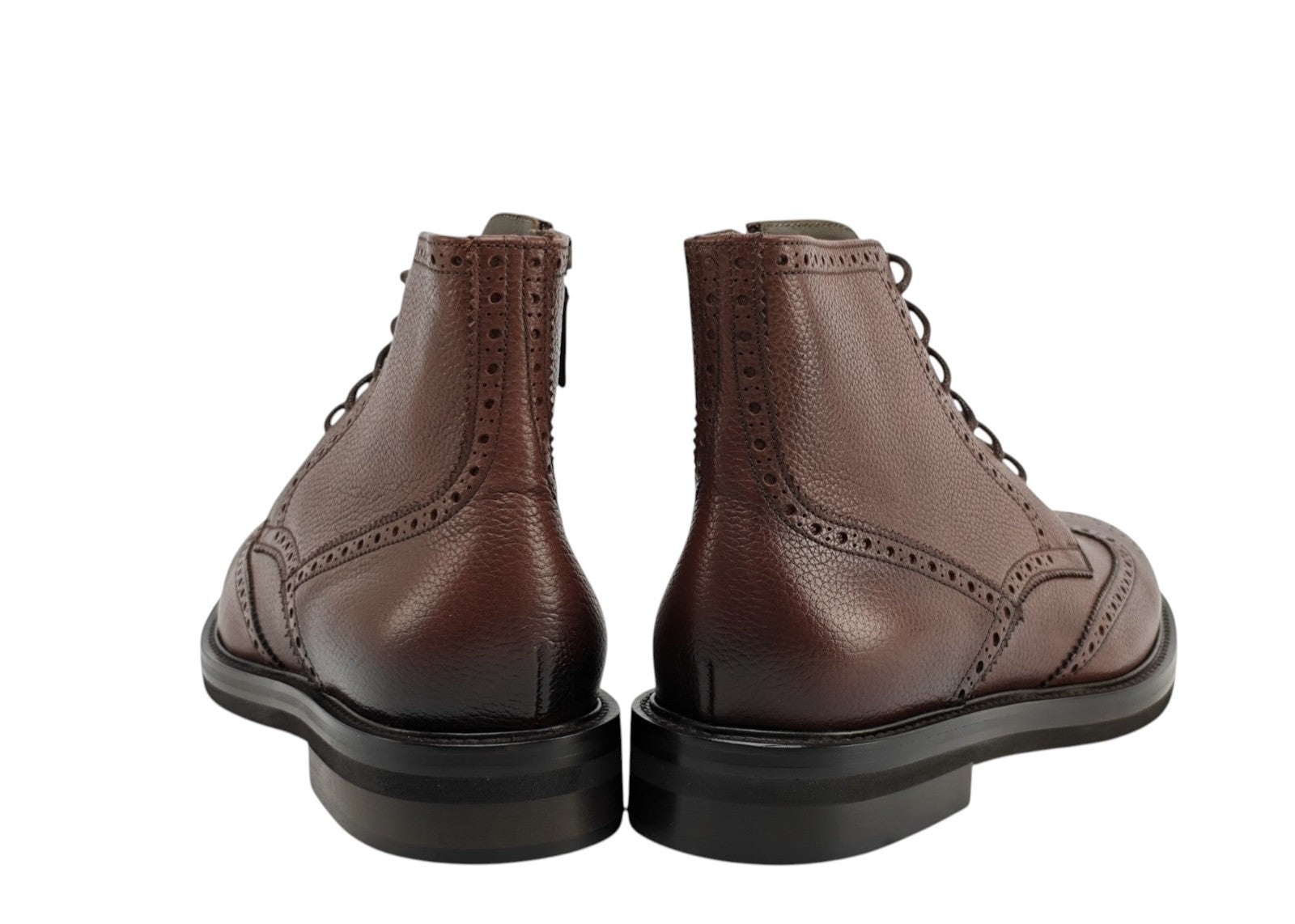 1450$ TESTONI Cigar Ankle Boot Shoes Grain Calf  Wool Lining 8 UK / 9 US / 42 IT