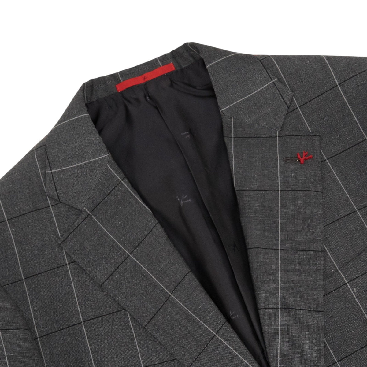 $6400 ISAIA NAPOLI "Domenico" Gray Hand-Sewn Suit Wool - Linen  42 US / 52 EU 7R