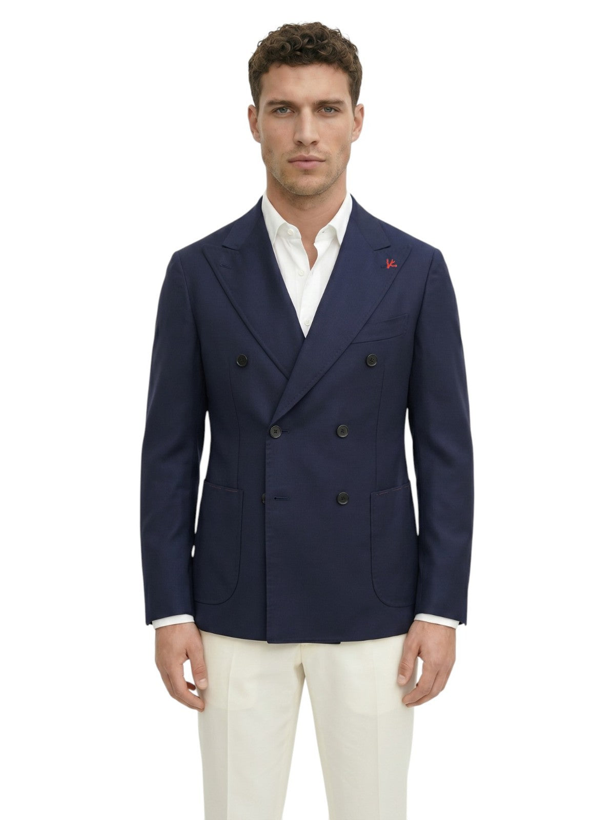 $6120 ISAIA "Capri" Aquacashmere - Silk Blue Jacket Sport Coat 36 US / 46 EU 8R