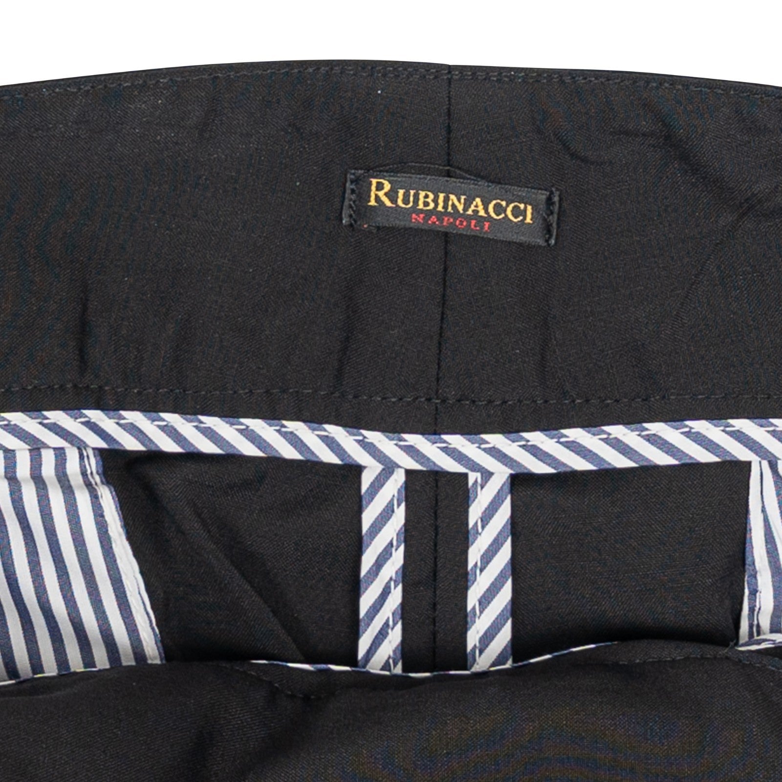 670$ RUBINACCI NAPOLI "Manny" Gray High Rise Trouser Pant Gurkha Wool / Mohair
