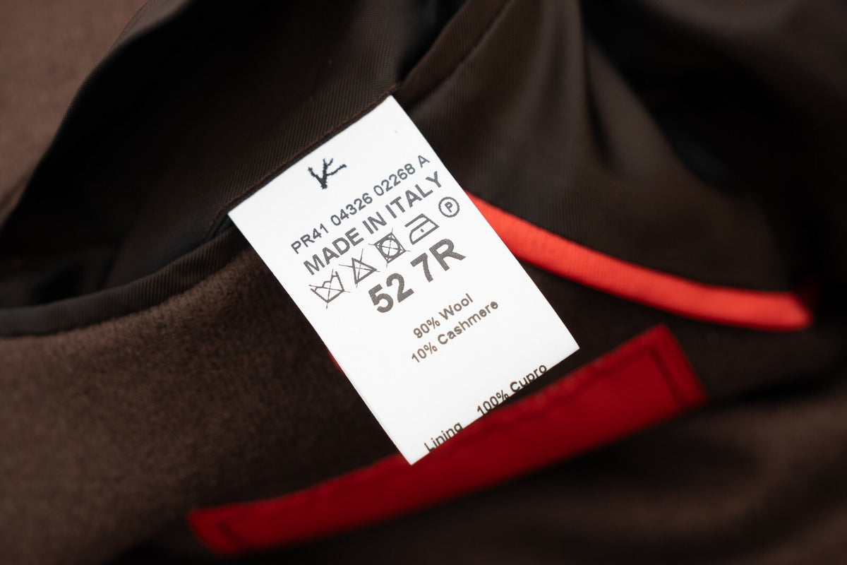 $6500 ISAIA NAPOLI "Comfort Project" Brown Hand-Sewn Suit Wool & Cashmere