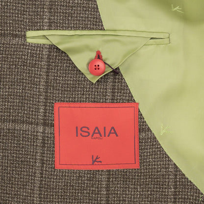 $6850 ISAIA NAPOLI "Marechiaro" Beige Suit Hand-Sewn Black Sheep Wool
