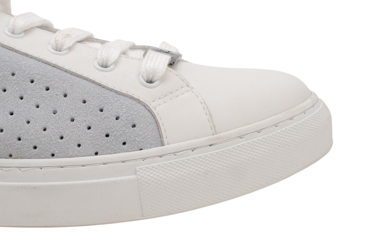 ISAIA NAPOLI Ice Suede Leather Perforated Shoes Sneakers 9 UK / 10 US / 43 IT