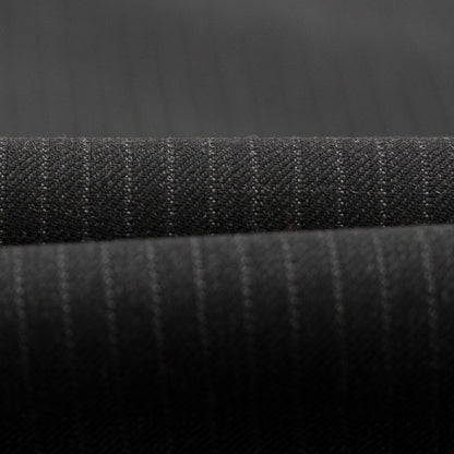 $6850 ISAIA NAPOLI "Capri" Charcoal Gray Suit Hand-Sewn Fine Wool Striped