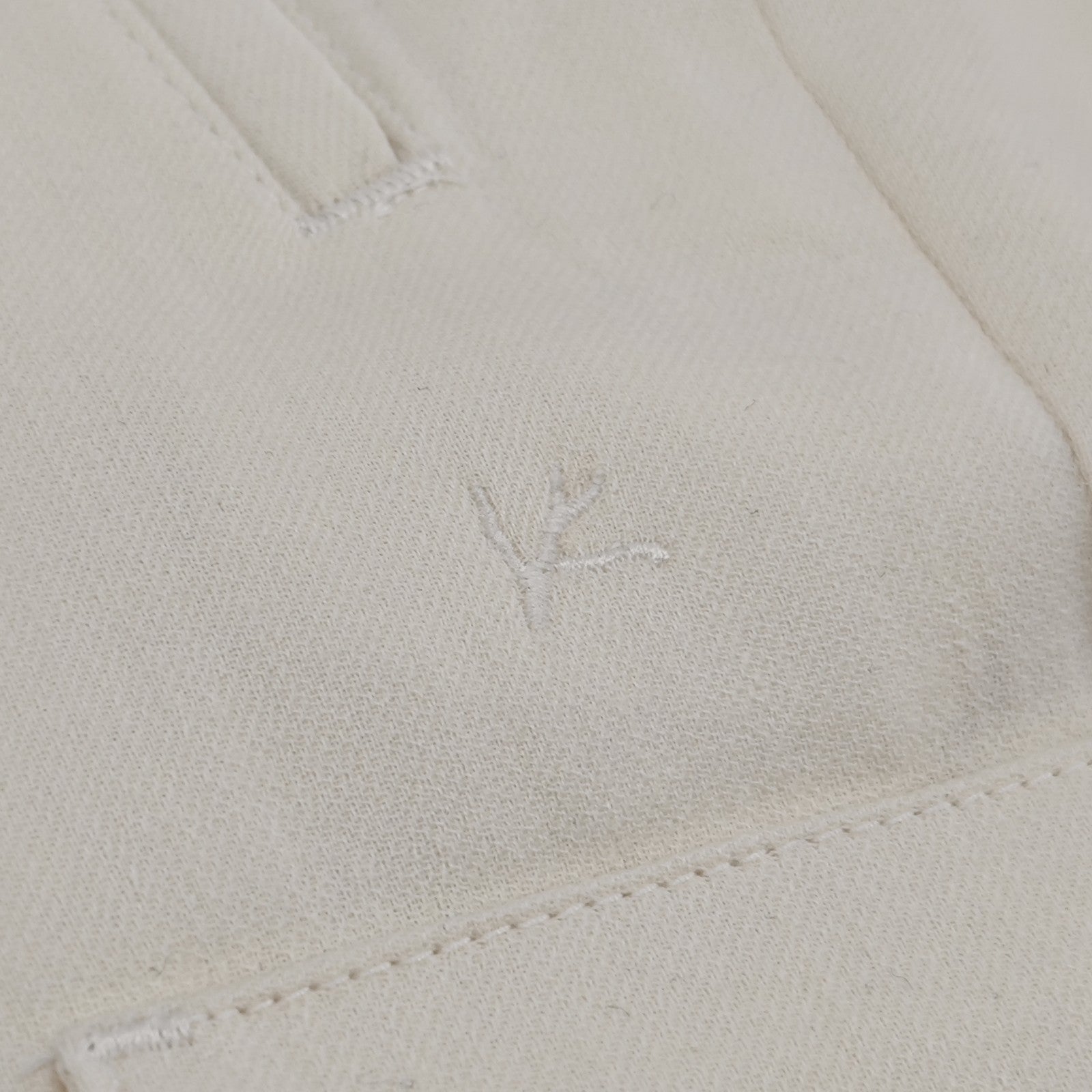 1750$ ISAIA NAPOLI Cream Tapered Elastic Band Cargo Pant Wool 32 US / 48 EU R