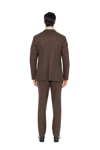 $6500 ISAIA NAPOLI "Comfort Project" Brown Hand-Sewn Suit Wool & Cashmere