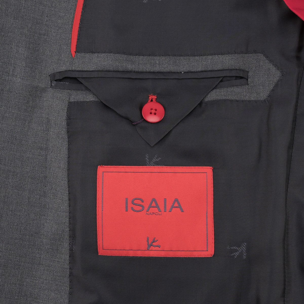 $7120 ISAIA "Gregorio" Gray Hand-Sewn Suit Fine Wool Aquaspider 38 US / 48 EU 7R
