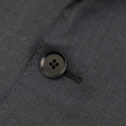 $6500 ISAIA NAPOLI "Marechiaro" Gray Suit Hand-Sewn Solid Fine Wool 8R
