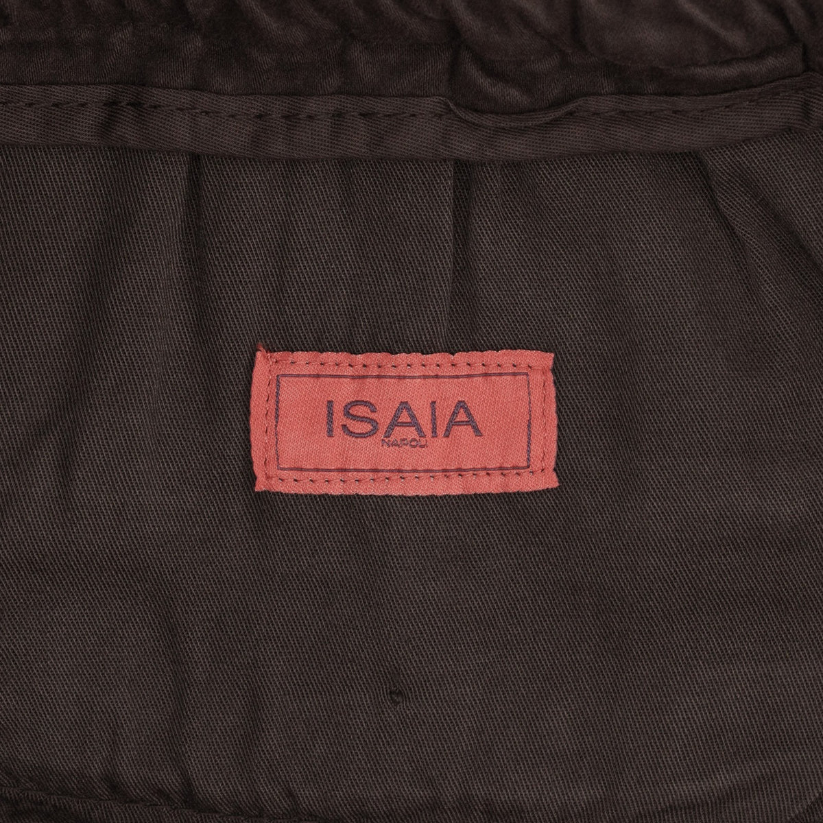 1290$ ISAIA NAPOLI Brown Drawstring Pant Cotton - Cashmere Relaxed 44 US / 60 IT