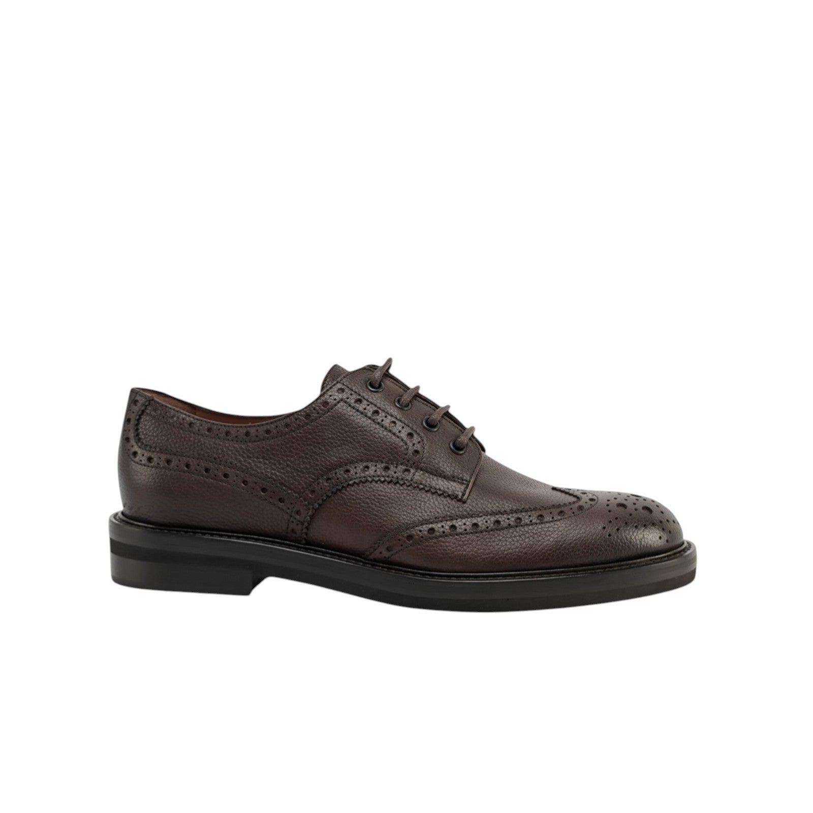 1200$ TESTONI "Camogli" Cigar Derby Shoes Soft Grain Calf 8 UK / 9 US / 42 IT