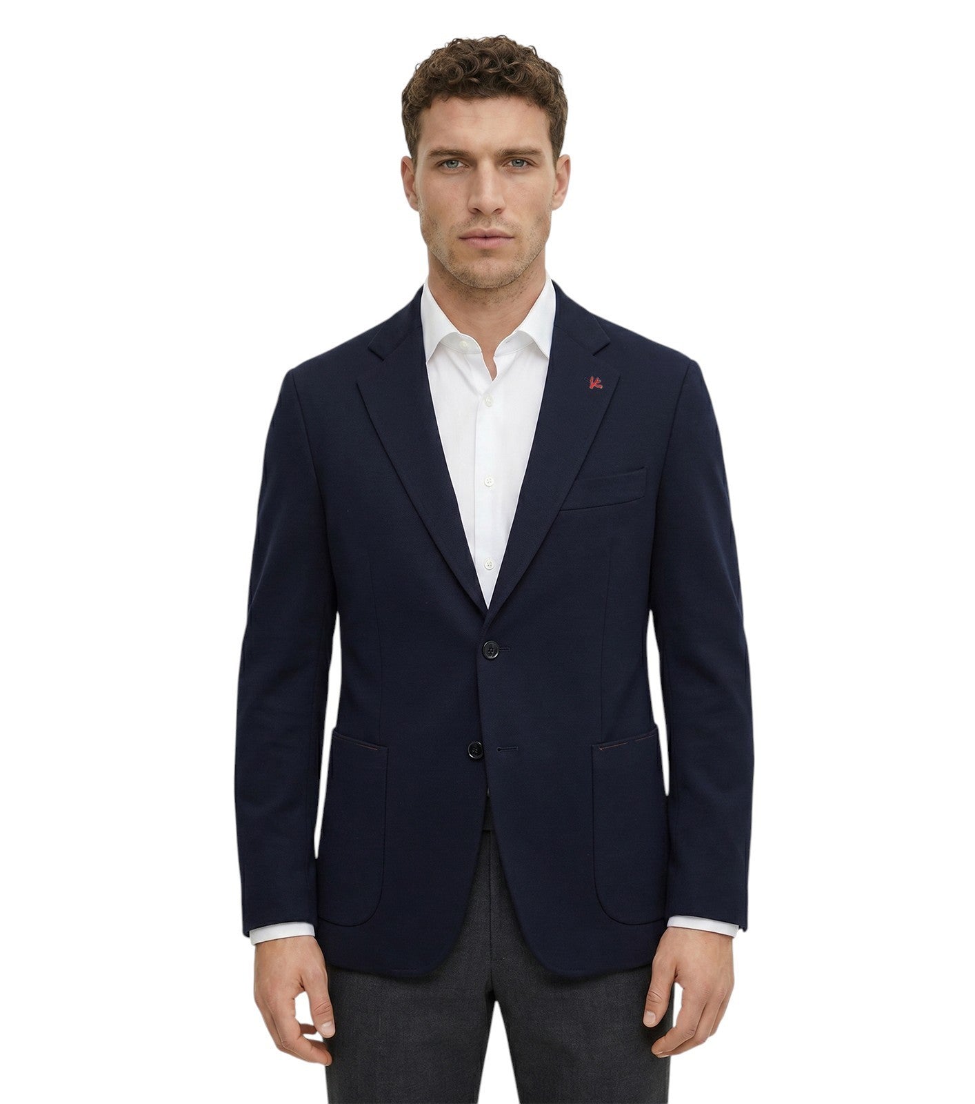 $6190 ISAIA "Capri" Blue Navy Jacket Sport Coat Wool Super 200's 46 US 56 EU 8R