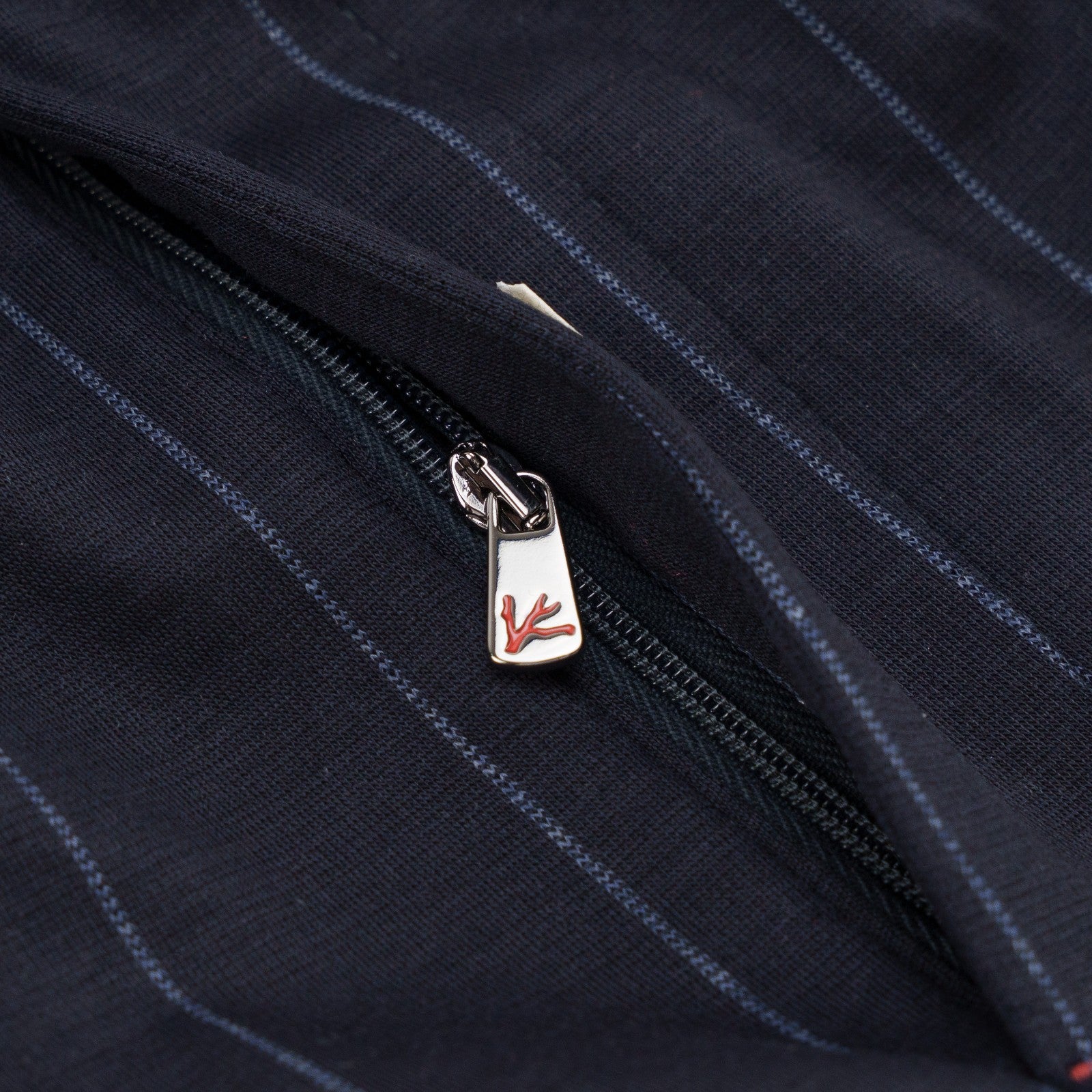 1300$ ISAIA NAPOLI Blue Navy Striped Drawstring Pant Wool Jersey 34 US / 50 EU