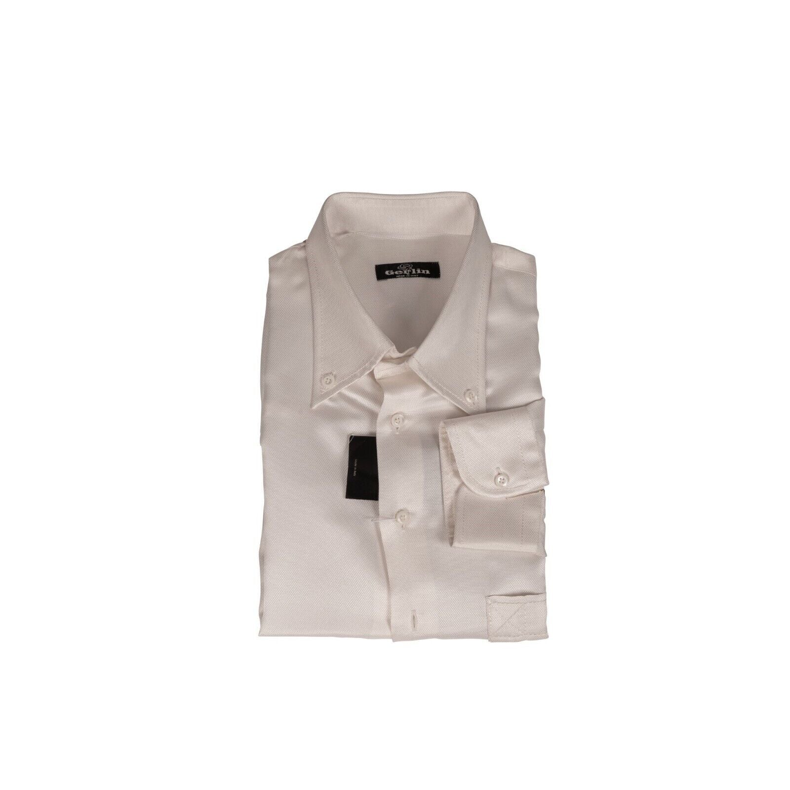 1400$ ITALIAN LUXURY GERLIN Ivory Shirt 100% DIXIE Silk 16 - 41   ZILLI