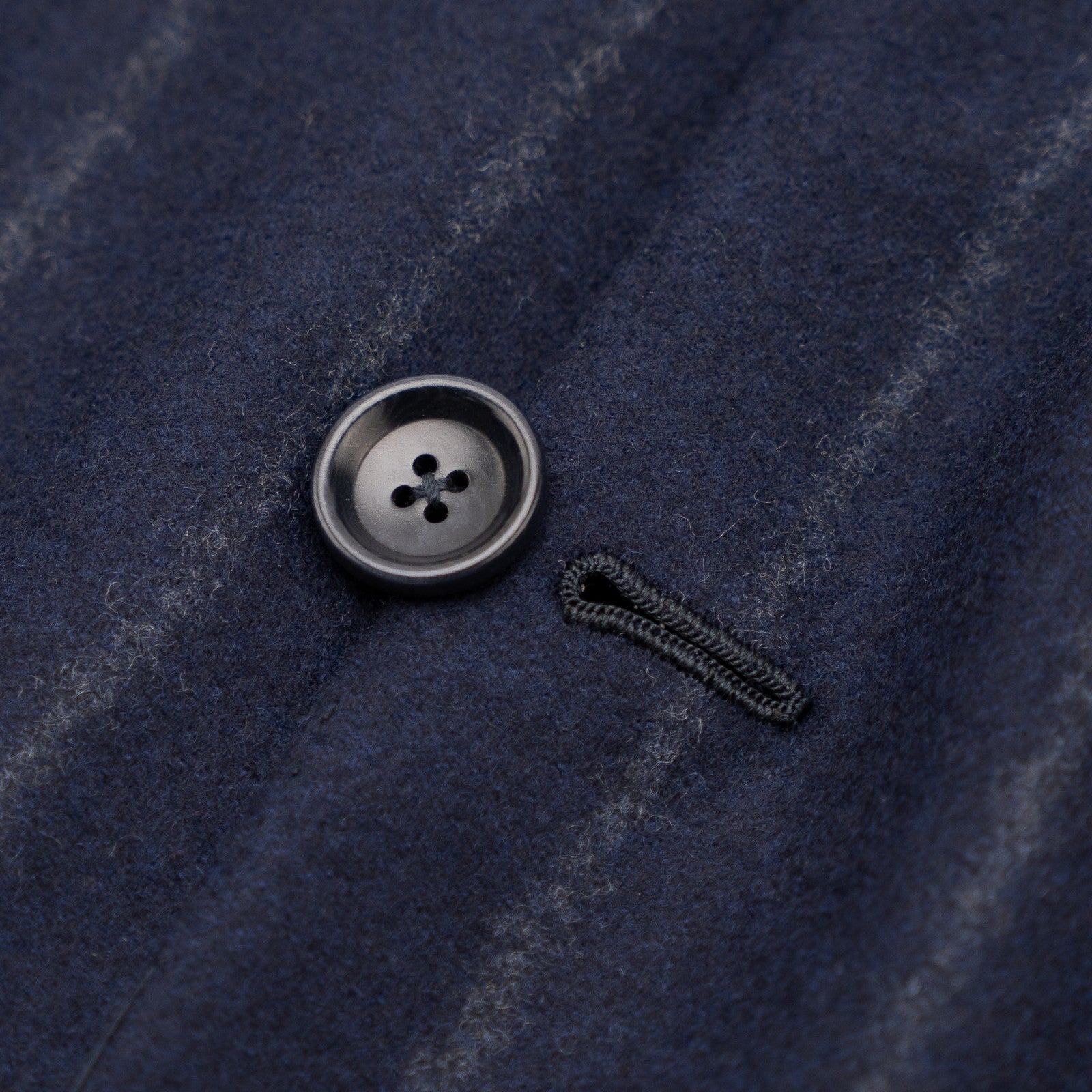 Sartoria DALCUORE NAPOLI Total Hand-Sewn Suit Flannel Wool Blue 40 US / 50 EU