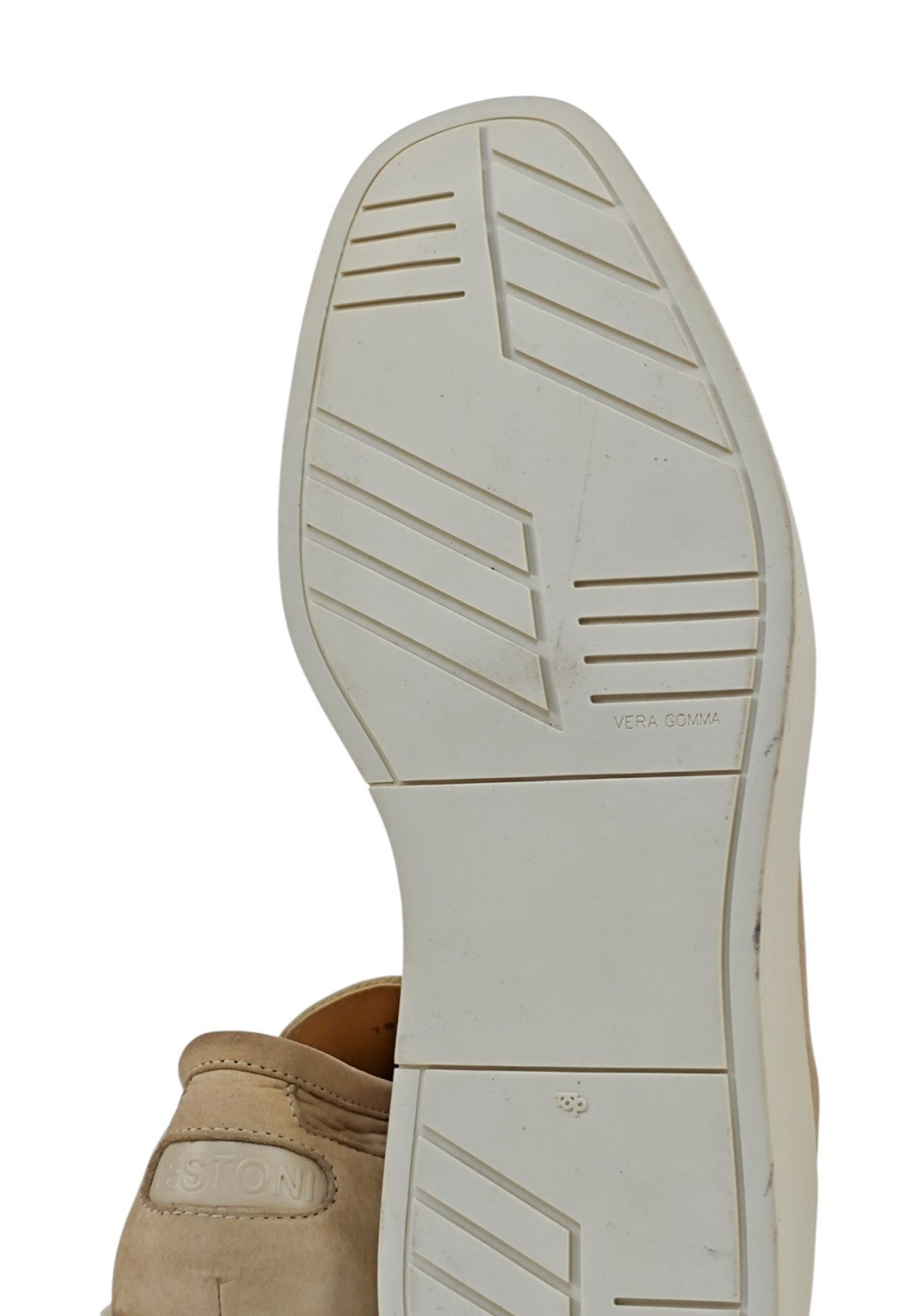 TESTONI "Noto" Nubuck Leather & Linen Loafers Shoes UK 8 / US 9 / IT 42