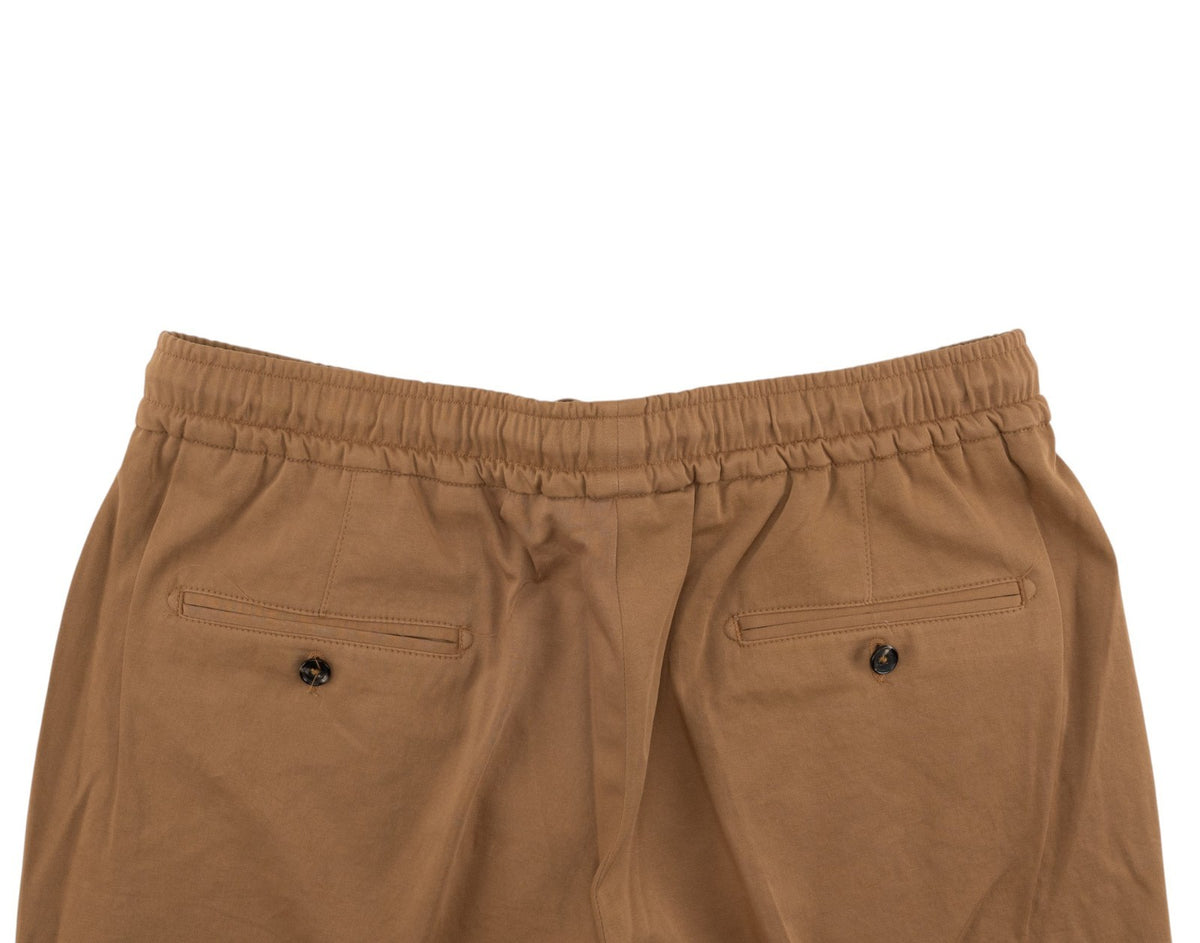 1250$ ISAIA Rust Drawstring Pant Cotton - Cashmere Slim Tapered Fit 38 US /54 IT