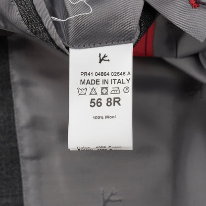 $6600 ISAIA NAPOLI "Marechiaro" Gray Suit Fine Wool 4 Season 46 US / 56 EU 7R