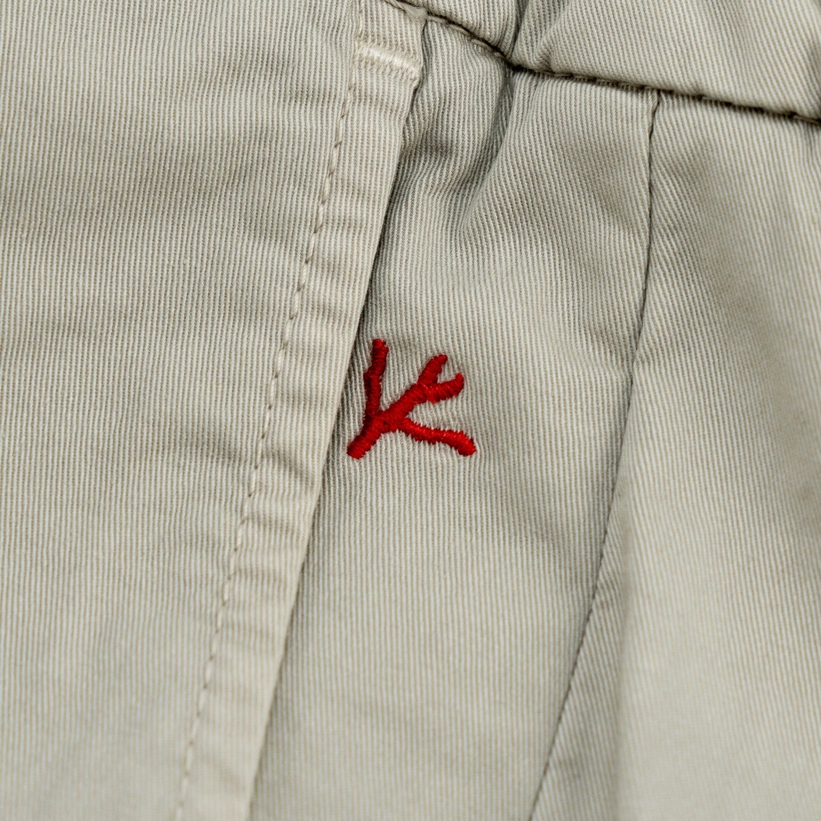 850$ ISAIA NAPOLI Ivory Garment Dyed Comfort Cotton Short Drawstring Pants