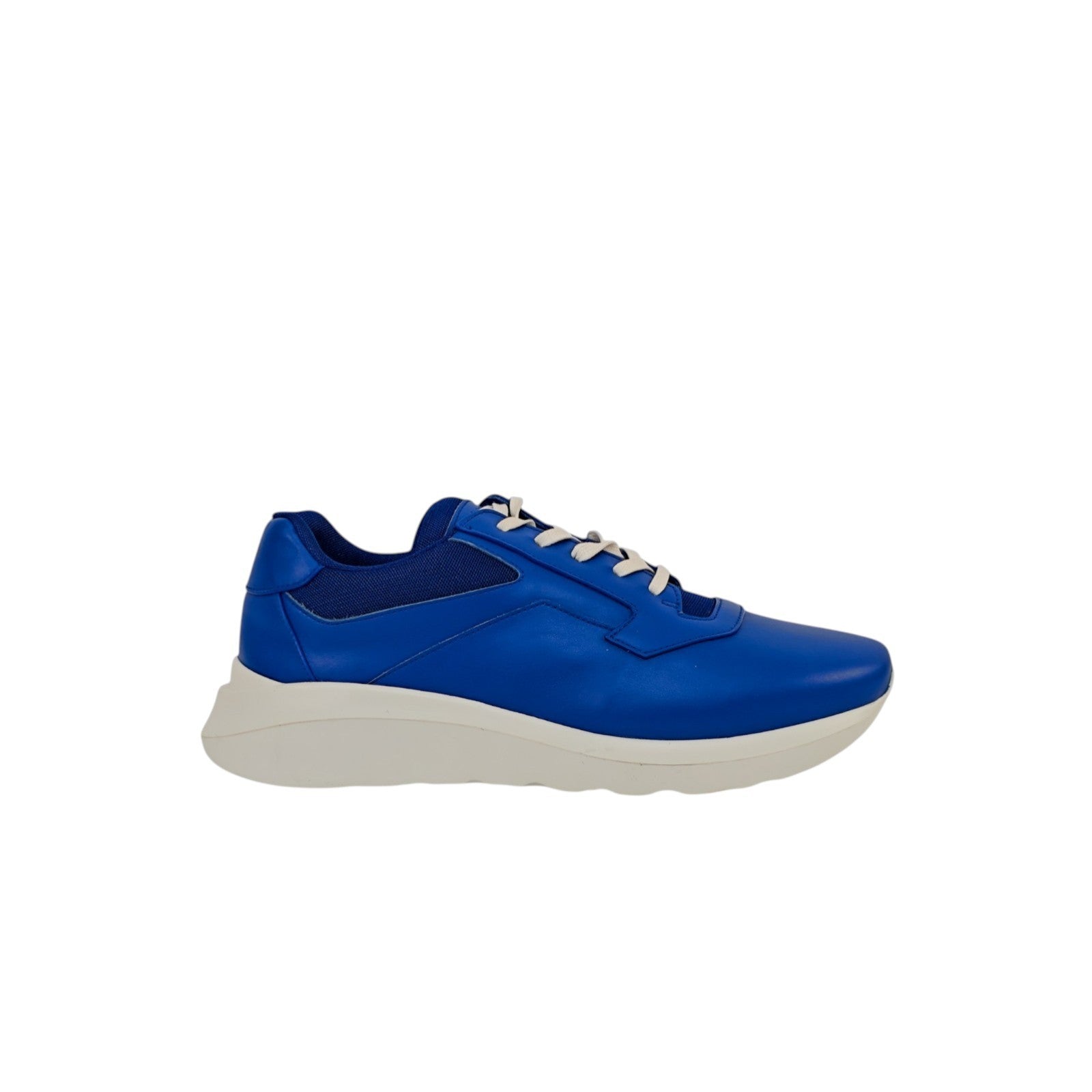 800$ TESTONI Blue Sport Nappa Calf Leather Sneakers Shoes UK 8 / US 9 / IT 42