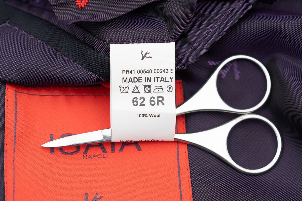 $5200 ISAIA NAPOLI "Aquaspider" Blue Nav Jacket Sport Coat Wool  52 US  62 EU 6R